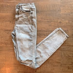SO Junior Distressed High Rise Jegging